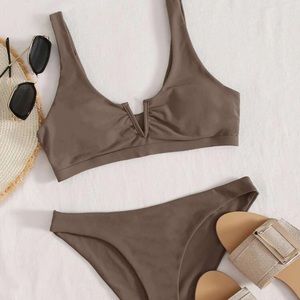 SHEIN brown bikini set. Small size